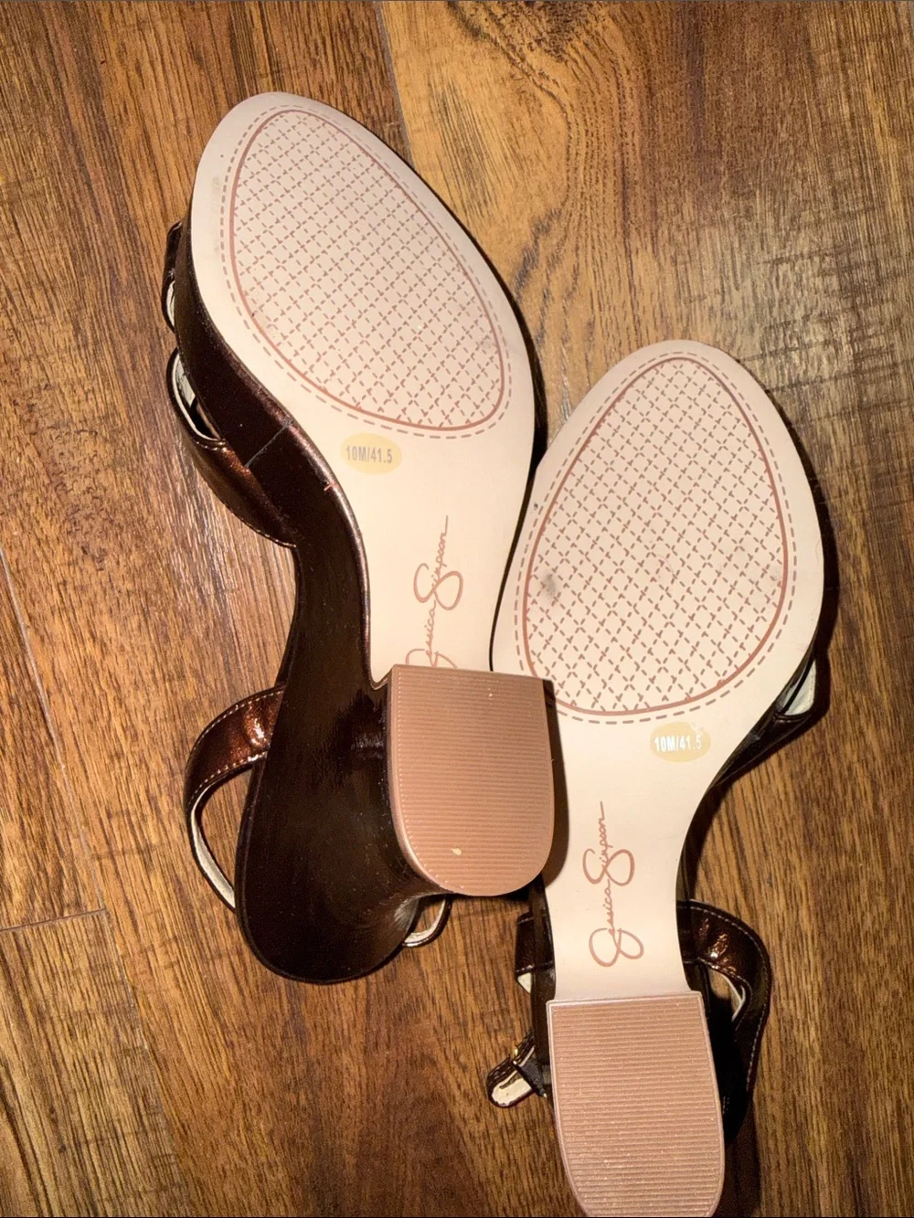 Jessica Simpson Dark Brown Crisscross Ankle Strap Heels ✨FITS SIZE 9✨